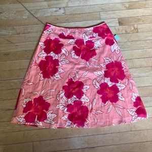Y2K Hibiscus New York & Company Skirt tropical hawaii